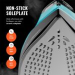 PurSteam SteamTech Elite 1750W Steam Iron, Digital Temp Control & LED Display, Ceramic Soleplate, Adjustable Steam, Self-Clean, Anti-Calc, Anti-Drip, Auto Shut-Off - Image 4