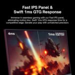 Pixio PX248 Prime V2 Black 24 inch 180Hz Refresh Rate FHD 1080p Resolution Fast-IPS Panel 1ms GTG Response Time Adaptive Sync LED Built-in Speakers Tilting Stand Gaming Monitor - Image 5