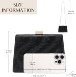 CHUNLI Clutch Purses for Women, Sparkly Evening Bag with Detachable Chain for Weddings, Proms, Formal and Parties - Image 7