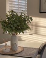 Beferr 6Pcs Artificial Eucalyptus Stems Greenery Stems 24" Tall Fake Plants Decor Faux Floral Stems for Vase Home Party Wedding Decorations - Image 5