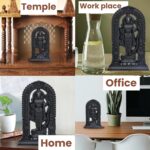 Kalakriti Ram Lalla Idol Ayodhya Mandir Lord Shree Rama 2D Murti | Hindu God Statue for Pooja Room Home Indian Diwali Decor Gift | Showpiece Puja Temple | Housewarming (Black, 6.5 Inch) - Image 3