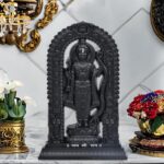 Kalakriti Ram Lalla Idol Ayodhya Mandir Lord Shree Rama 2D Murti | Hindu God Statue for Pooja Room Home Indian Diwali Decor Gift | Showpiece Puja Temple | Housewarming (Black, 6.5 Inch) - Image 5
