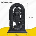 Kalakriti Ram Lalla Idol Ayodhya Mandir Lord Shree Rama 2D Murti | Hindu God Statue for Pooja Room Home Indian Diwali Decor Gift | Showpiece Puja Temple | Housewarming (Black, 6.5 Inch) - Image 6