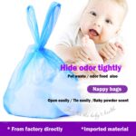 Disposable Diaper Bag for Baby, Diaper Sacks Cover the Incontinence Odor Really, Fresh Light Baby Powder Faint Scent, 540 Counts 180 Bags, Blue - Image 4