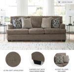 Signature Design by Ashley Stonemeade Casual Sofa with 4 Toss Pillows, Dark Brown - Image 5