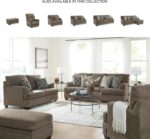 Signature Design by Ashley Stonemeade Casual Sofa with 4 Toss Pillows, Dark Brown - Image 7