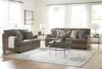 Signature Design by Ashley Stonemeade Casual Sofa with 4 Toss Pillows, Dark Brown - Image 17