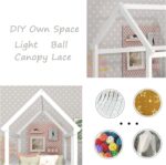 Bellemave Kids Montessori Bed Twin Size, Twin Floor Bed with High Fence, House Beds for Kids, Girls, Boys, Wood Montessori Floor Beds Without Slats(White Twin) - Image 7