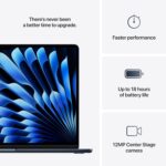 Apple 2025 MacBook Air 15-inch Laptop with M4 chip, 24GB Unified Memory, 512GB SSD Storage - Midnight - Image 10