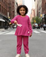 Mioglrie Toddler Baby Girl Clothes Fall Winter Outfits Infant Girl Sweatshirt Top 6 9 12 18 24 Months 2T 3T Pants Set - Image 4