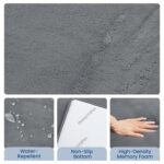 Baby Play Mat for Floor,1.3" Thick Elasti-Foam 50"×50" Playpen Mat for Tummy Time,Water Repellent Soft Coral Velvet for Toddler,Infant,Kids,Non-Slip Backing Safe for Crawling(Dark Grey) - Image 5