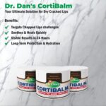 Dr. Dan's Cortibalm Jar - 1 Pack - for Dry Cracked Lips - Healing Lip Balm Jar for Severely Chapped Lips - Designed for Men, Women and Children - - Image 6