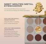 Morphe Rich & Foiled Artistry Palette - Foil-Effect Eyeshadow Palette with Matte, Shimmer & Foil Finishes - Brown & Gold Eyeshadow with Luminous Payoff - Gold Seeker (0.35 oz) - Image 5