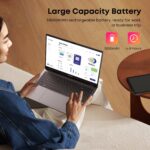 CHUWI Laptop Computer 15.6'', 256GB SSD 8GB DDR4, Windows 11 Business Laptop with Intel Celeron CPU, 2K FHD Display, TF Card, WiFi, Bluetooth, HDMI, Type-C, 38Wh Battery, Grey (Herobook Plus) - Image 8