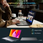 CHUWI Laptop Computer 15.6'', 256GB SSD 8GB DDR4, Windows 11 Business Laptop with Intel Celeron CPU, 2K FHD Display, TF Card, WiFi, Bluetooth, HDMI, Type-C, 38Wh Battery, Grey (Herobook Plus) - Image 9