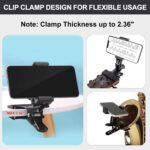 Smart Guitar Headphone Holder Mount,Universal Guitar Accessories for Live Broadcast,Teaching,Recording, Compatible for iPhone and Android Phones,Fits Electric Guitar,Bass,Ukulele - Image 4