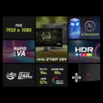 MSI MAG 274CF X24 27-inch 1920 x 1080 (FHD) Gaming Monitor, 240Hz, AMD Adaptive-Sync, HDR Ready, HDMI, VGA Port, VESA Mountable, Tilt, 4-Side Slim Bezel, 0.5ms, Black - Image 3