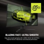 MSI MAG 274CF X24 27-inch 1920 x 1080 (FHD) Gaming Monitor, 240Hz, AMD Adaptive-Sync, HDR Ready, HDMI, VGA Port, VESA Mountable, Tilt, 4-Side Slim Bezel, 0.5ms, Black - Image 4