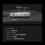 MSI MAG 274CF X24 27-inch 1920 x 1080 (FHD) Gaming Monitor, 240Hz, AMD Adaptive-Sync, HDR Ready, HDMI, VGA Port, VESA Mountable, Tilt, 4-Side Slim Bezel, 0.5ms, Black - Image 8