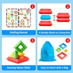 Montessori Toys for 1 2 3 4 Year Old Boys Girls Toddlers Preschool Learning Activities 30Pcs Building Blocks Stacking Educational Toys STEM Sensory Gifts for Kids Age 1-2 2-4 - Image 4