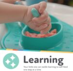 Nuby 3-Stage Baby's First Spoons Set - 3 Pack - 6+ Months - Baby Spoons with Easy Grip Handle - Pastels - Image 5