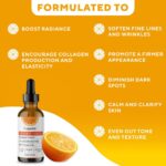 Professional Vitamin C Face Serum 20%, Anti Aging Facial Super Vit C Serum with Ascorbic Acid Hyaluronic Acid & Vitamin E for Dark Spots, Skin Care, Christmas Gift & Stocking | 1 Fl. Oz - Image 5