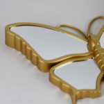 Decorative Butterfly Wall Mirror with Gold Plastic Frame (9.8 x 6.3 inch) - Image 4