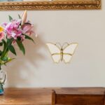 Decorative Butterfly Wall Mirror with Gold Plastic Frame (9.8 x 6.3 inch) - Image 5