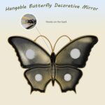 Decorative Butterfly Wall Mirror with Gold Plastic Frame (9.8 x 6.3 inch) - Image 7