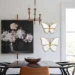 Decorative Butterfly Wall Mirror with Gold Plastic Frame (9.8 x 6.3 inch) - Image 8