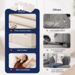 KINGYES 107'' Modular Sectional Sofa, L Shaped Cloud Couch for Living Room, Modern Boneless Sofa with Chaise for Bedroom, Beige - Image 10