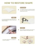 Baby Padded Floor Mat: 2025 Upgrade 2-in-1 Foldable 47x47 Foam Soft Mat & Play Pit- 1.4inch Extra Thick Vegan Leather Waterproof Play Mat for 50x50 Playpen -Playmat for Infants Babies - Image 7