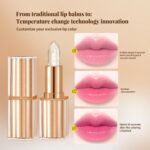 Color-changing Lip Stain, Lip Tint, Tinted Lip Balm, Lipsticks for Women, Suitable for All Skin Tones, Create a Charming Look, Moisturizing Lips, Long-lasting Waterproof Gold leaf 3.5g - Image 5