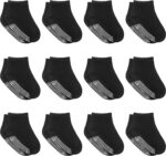 Debra Weitzner Toddler Socks With Grips - 12 Pairs Crew Cotton Grip Socks for Baby Boys Girls Infant's and Kids 6-M - 7 years - Image 9