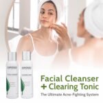Exposed Skin Care, Acne Treatment Kit with 2.5% Salicylic Acid and 3.5% Benzoyl Peroxide to Clear Up Teen, Adult, Hormonal and Cystic Acne – Natural, Non-toxic and Cruelty Free - Image 9