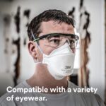 3M Aura Particulate Respirator 9205+, N95, Pack of 20 Disposable Respirators, Individually Wrapped, 3 Panel Flat Fold Design Allows for Facial Movements, Comfortable, NIOSH Approved, Smoke - Image 7