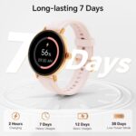 Smart Watches for Women,1.27" HD Fitness Tracker Answer/Make Call, Heart Rate/Sleep/SpO2，Round Smart Watch for iPhone/Samsung/Android,IP68 Waterproof，110+ Sport Mode-Pink(2 Bands) - Image 8