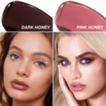 2Pcs Honey Lipstick Tinted Lip Balm, Sheer Hydrating Lip Stain for All Skin Tones, Natural Lightweight Lips Gloss Makeup for Women, Vegan & Cruelty-Free - Image 4