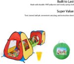 UTEX 3 in 1 Pop Up Play Tent with Tunnel, Ball Pit for Kids, Boys, Girls, Babies and Toddlers, Indoor/Outdoor Playhouse - Image 4
