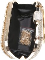 Womens Sparkly Rhinestone Crystal Clutch Bag Glitter Sequin Bridal Purse Evening Handbag for Wedding Party Prom - Image 9