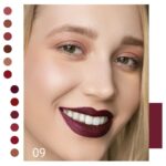 evpct 1Pcs Plum Wine Red Silky Velvet Matte Liquid Lipstick Lip Gloss Set for Women Long Lasting 24 Hours Color Stay Lipstick labiales matte larga duracion mate 24 horas originales 09# - Image 4