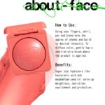 about-face Cheek Freak Blush Balm – Buildable Cream Blush with Hyaluronic Acid & Meadowfoam Seed Oil – Vegan, Cruelty-Free, Clean Beauty – 0.35 oz (Quickie – Pinky Coral) - Image 5
