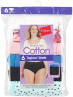 Hanes Women's Brief Panties Pack, Classic Cotton Brief Underwear, 6-pack (Retired, Colors May Vary) - Image 7
