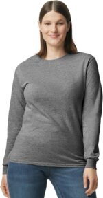 Gildan Adult Heavy Cotton Long Sleeve T-Shirt, Style G5400, 2-Pack - Image 3
