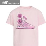 New Balance Girls 3pc Sweatsuit - Cotton Blend Fleece Activewear Set - Pullover Crewneck Hoodie, T-Shirt, Jogger, (4-12) - Image 4