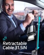 DreamBee Retractable Car Charger,66W 4 in 1 Super Fast Charge Car Phone Charger,Gifts for Men Women Car Truck Accessories for iPhone 17/16/15/14/13 Pro Max XR,iPad,Samsung,Pixel - Image 6