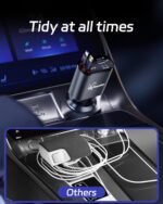 DreamBee Retractable Car Charger,66W 4 in 1 Super Fast Charge Car Phone Charger,Gifts for Men Women Car Truck Accessories for iPhone 17/16/15/14/13 Pro Max XR,iPad,Samsung,Pixel - Image 8