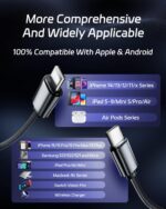 DreamBee Retractable Car Charger,66W 4 in 1 Super Fast Charge Car Phone Charger,Gifts for Men Women Car Truck Accessories for iPhone 17/16/15/14/13 Pro Max XR,iPad,Samsung,Pixel - Image 9