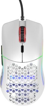 Glorious Model O Wired Gaming Mouse 67g Superlight Honeycomb Design, RGB, Pixart 3360 Sensor, Omron Switches, Ambidextrous - Matte White - Image 3
