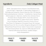 LAPCOS Collagen Sheet Mask, Firming Daily Face Mask with Collagen Peptides for Anti-Aging, Helps to Minimize Wrinkles, Restores Skin Elasticity & Firmness, Hydrating, Korean Beauty, 5-Pack - Image 8